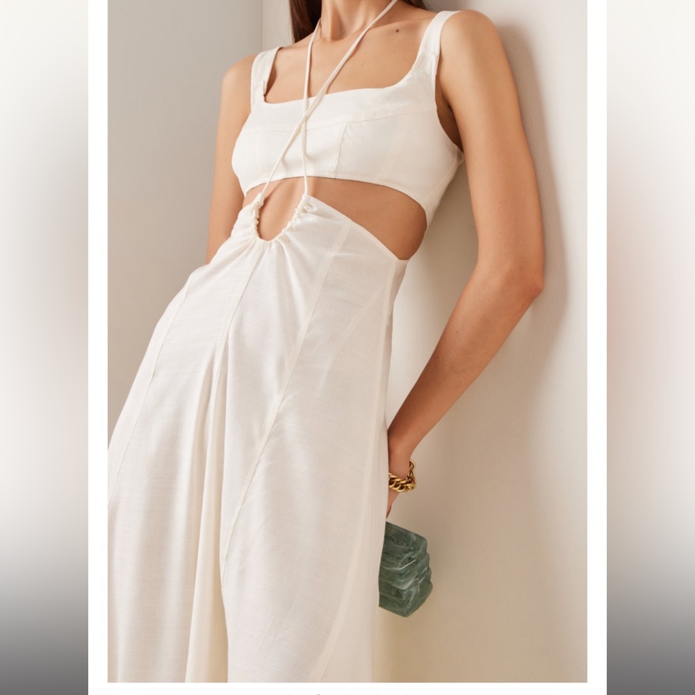 NWT Cult Gaia Cream Cut-Out Maxi Dress